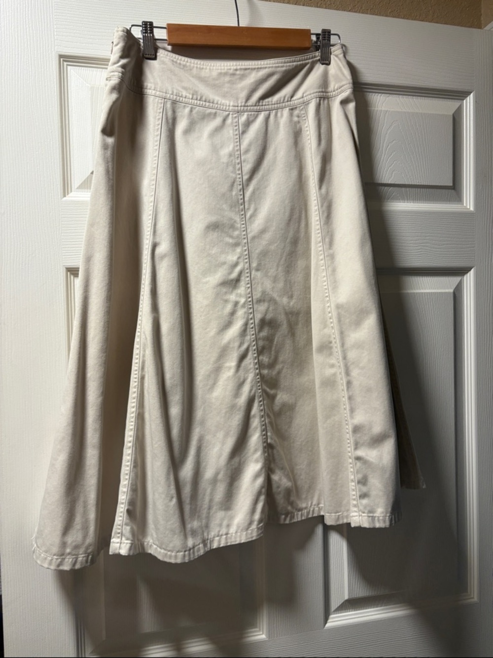 Van Heusen Cream A-Line Panel Skirt